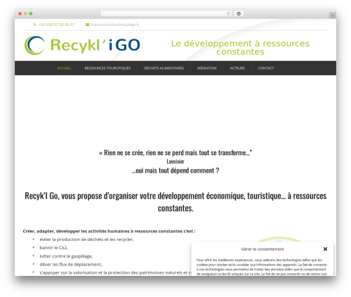 Theme WordPress Ecorecycle - recykligo.fr