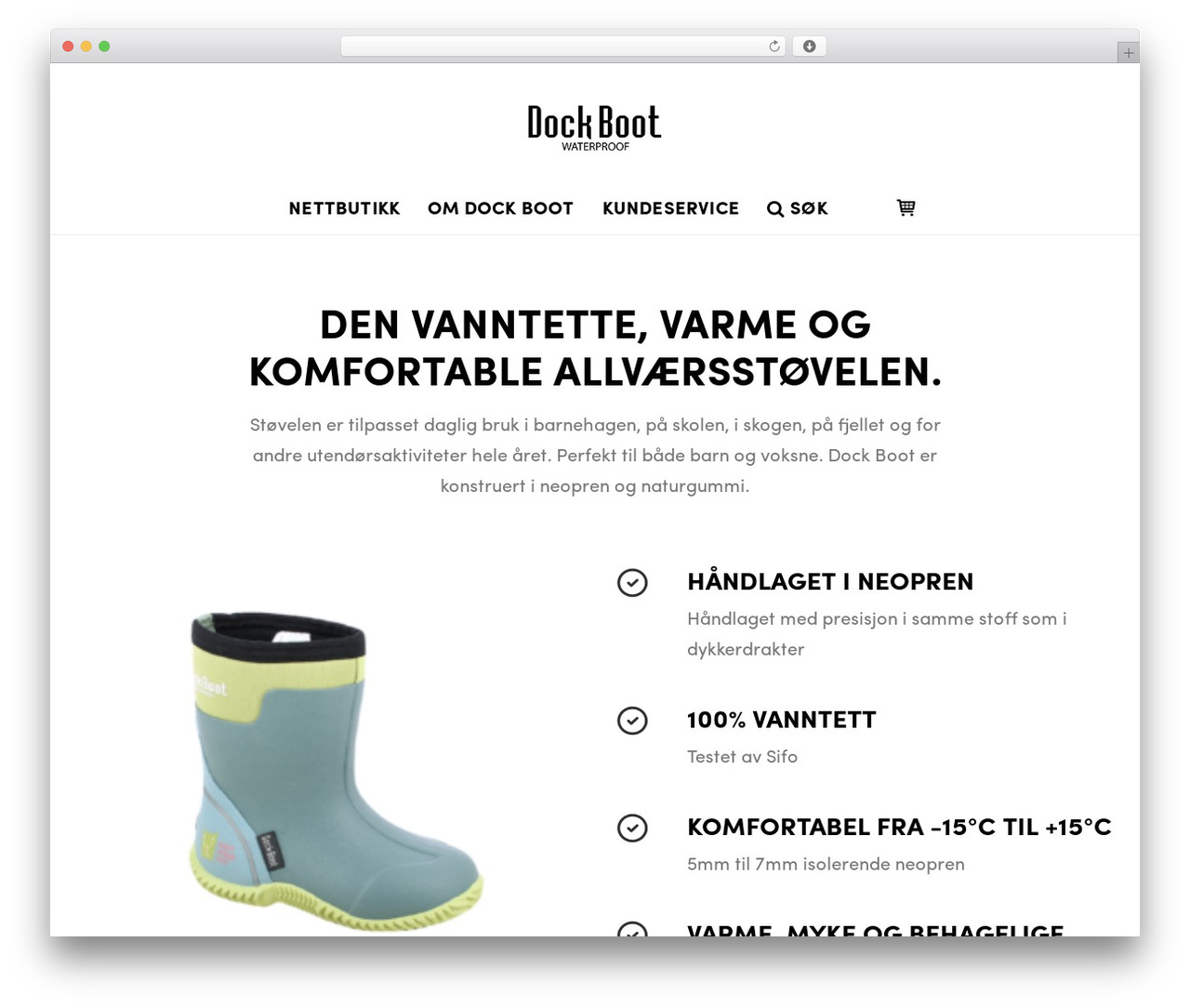 Uncode WordPress theme - dockboot.no