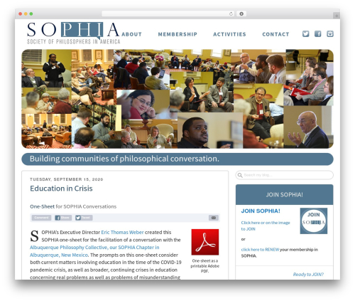 Get Noticed! WordPress theme - philosophersinamerica.com