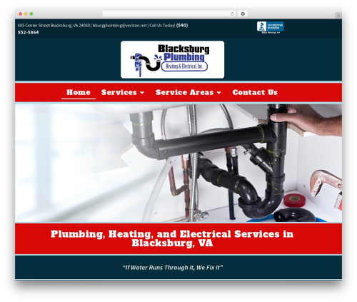 Hello Elementor theme WordPress - blacksburgplumbing.com