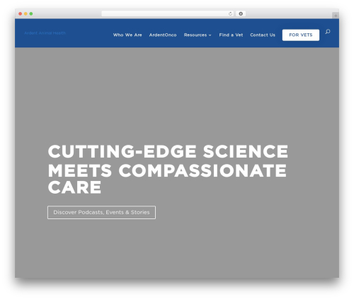 Divi theme WordPress - ardentanimalhealth.com