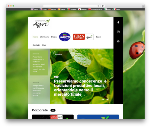 Fluent WordPress theme - gruppoagri.com