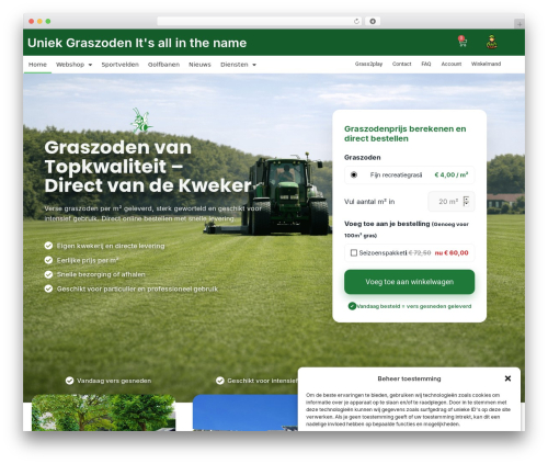 B2bking WordPress plugin - uniekgraszoden.nl