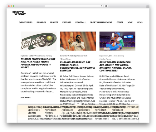 Klippe premium WordPress theme - www.sportzcraazy.com