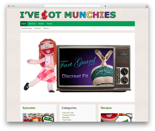 Responsive Pro top WordPress theme - ivegotmunchies.com