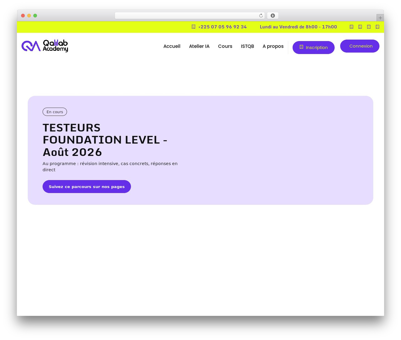 WordPress website theme MasterStudy - qalilab-academy.com