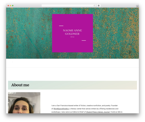 markup WordPress theme - naomigoldner.com