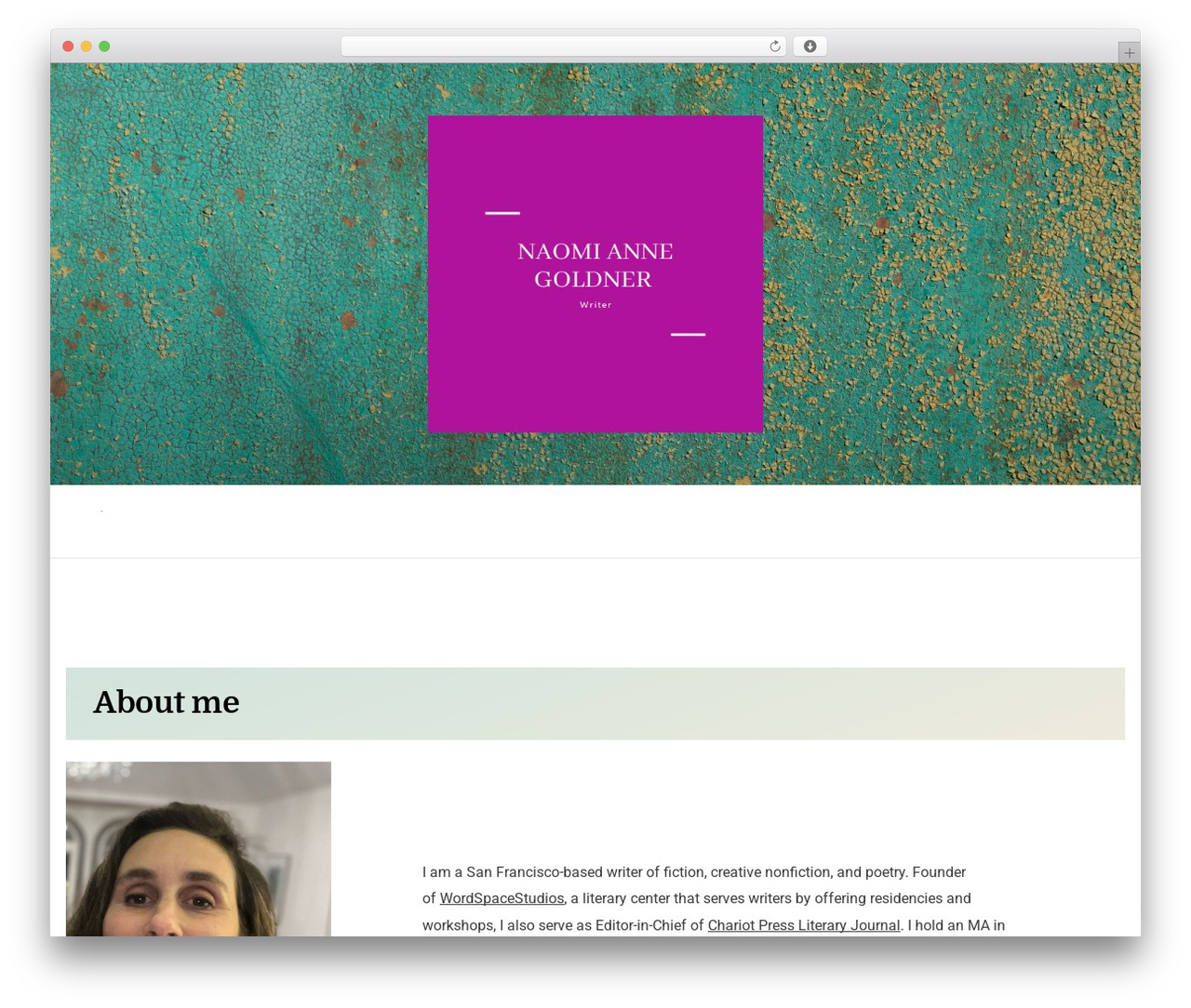 Markup WordPress theme - naomigoldner.com