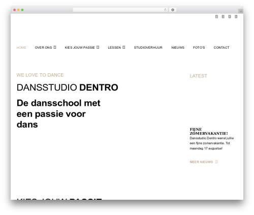 Theme WordPress Avada - dansstudiodentro.nl