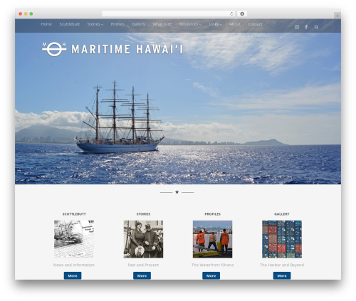 WordPress theme Optimizer PRO - maritimehawaii.com