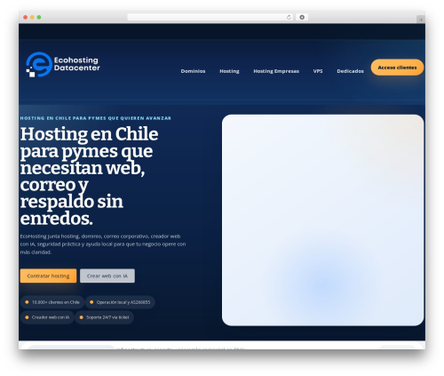 Cloud Hoster 2 WordPress ecommerce theme - ecohosting.cl