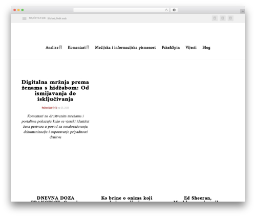 Extra WordPress theme - analiziraj.ba
