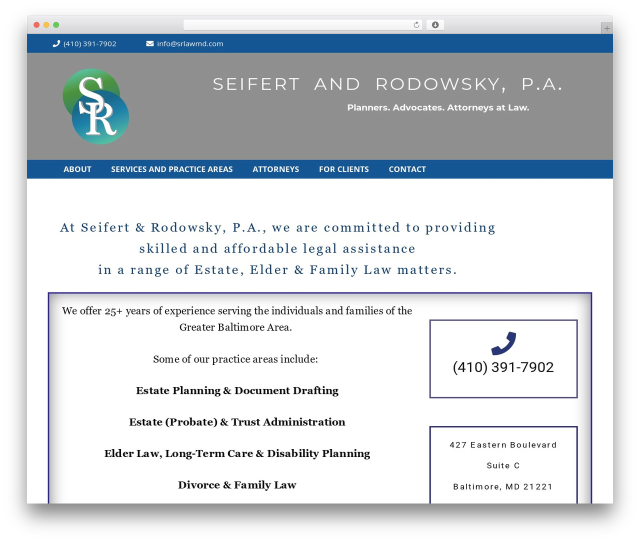 Structural WordPress theme - srlawmd.com Structural WordPress theme - srlawmd.com