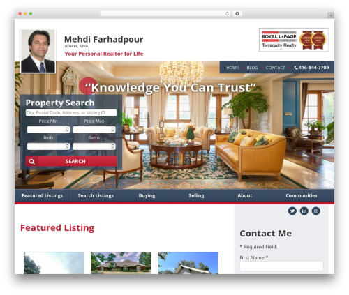 WordPress website theme IXACT Framework - mehdifarhadpour.com