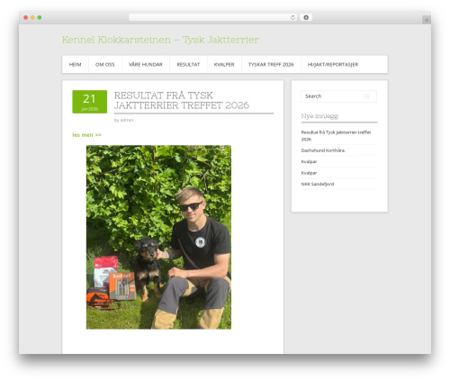 Contango WordPress theme - tyskjaktterrier.no