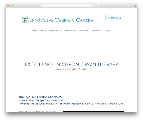 Divi WordPress theme - innovativetherapycanada.com