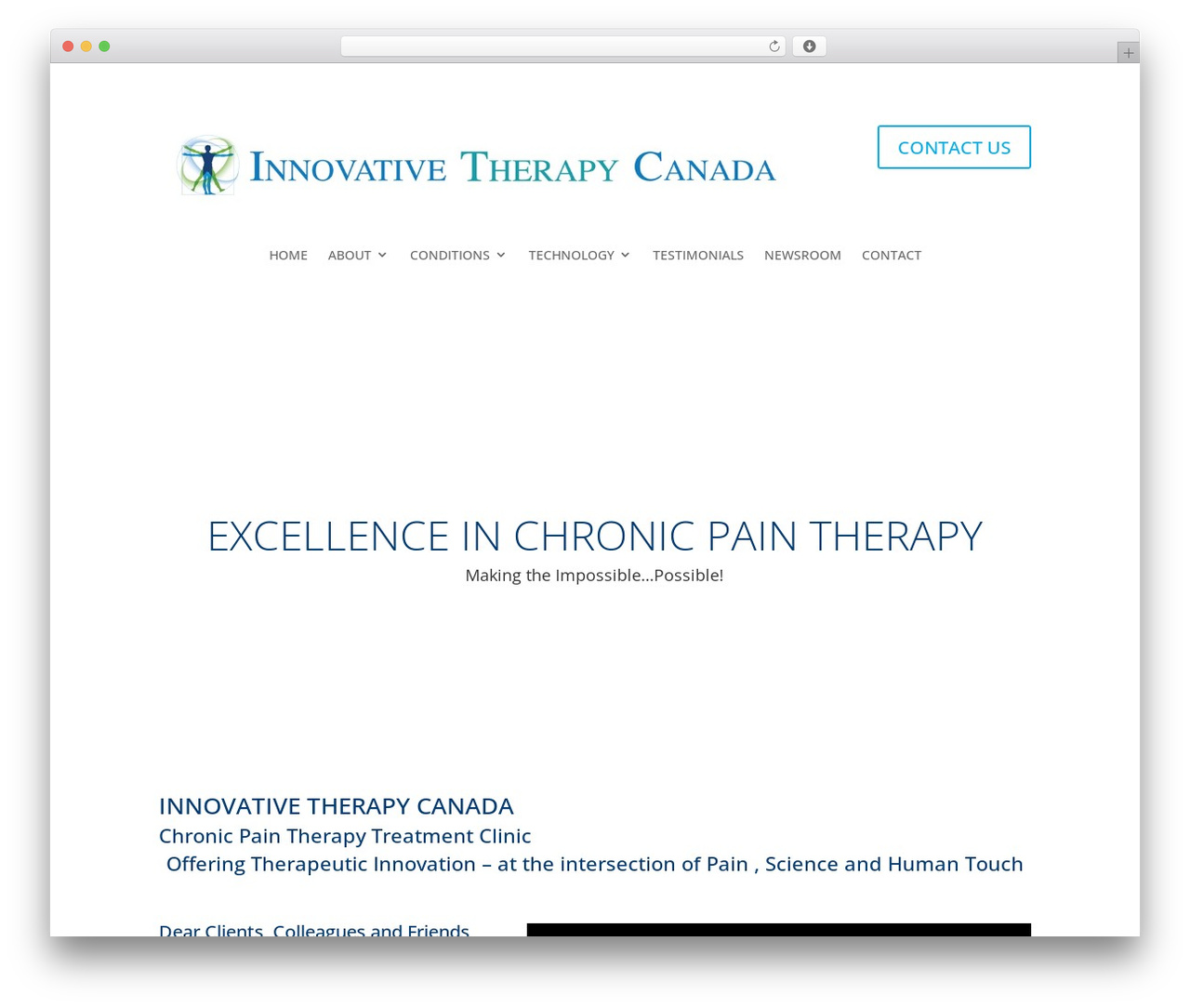 Divi WordPress theme - innovativetherapycanada.com