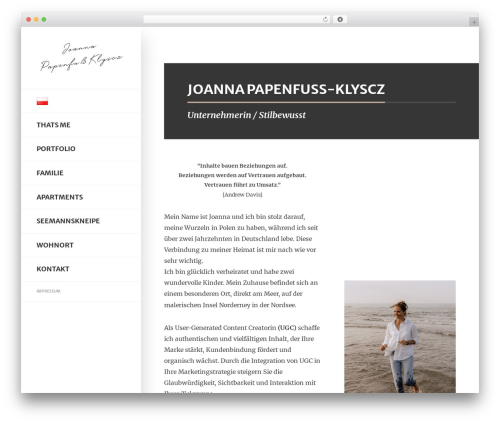 ESKIMO top WordPress theme - joanna-kp.com
