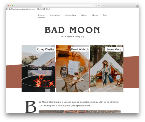 Florence Theme WordPress theme - badmoonglamping.com