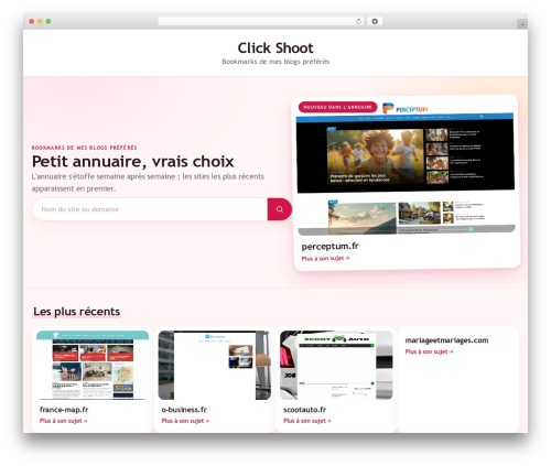 Maxwell WordPress theme - click-shoot.fr