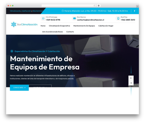Plumer WordPress theme - barclimatizacion.cl