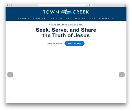 Pro WordPress theme - towncreekbaptist.com