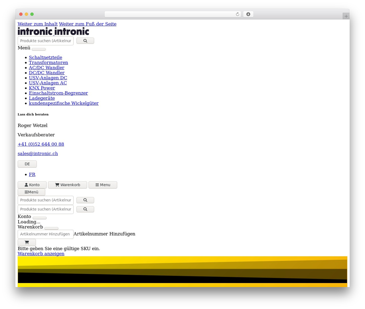 WordPress theme Bootscore - intronic.ch