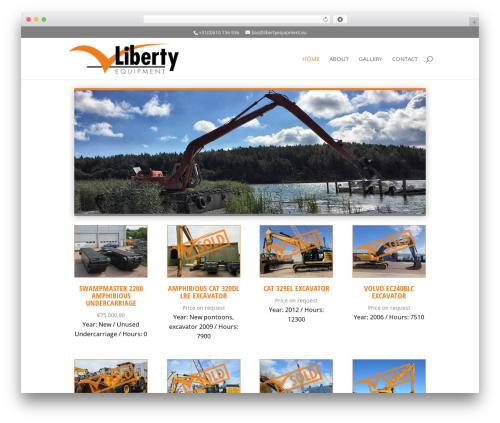WordPress theme Divi - libertyequipment.eu