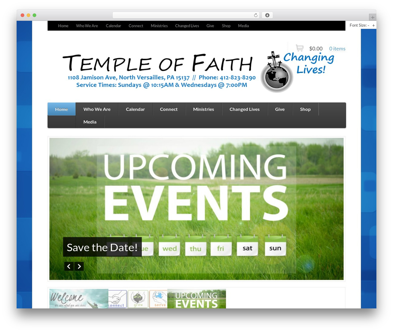WordPress theme Function - templeoffaithwoc.com