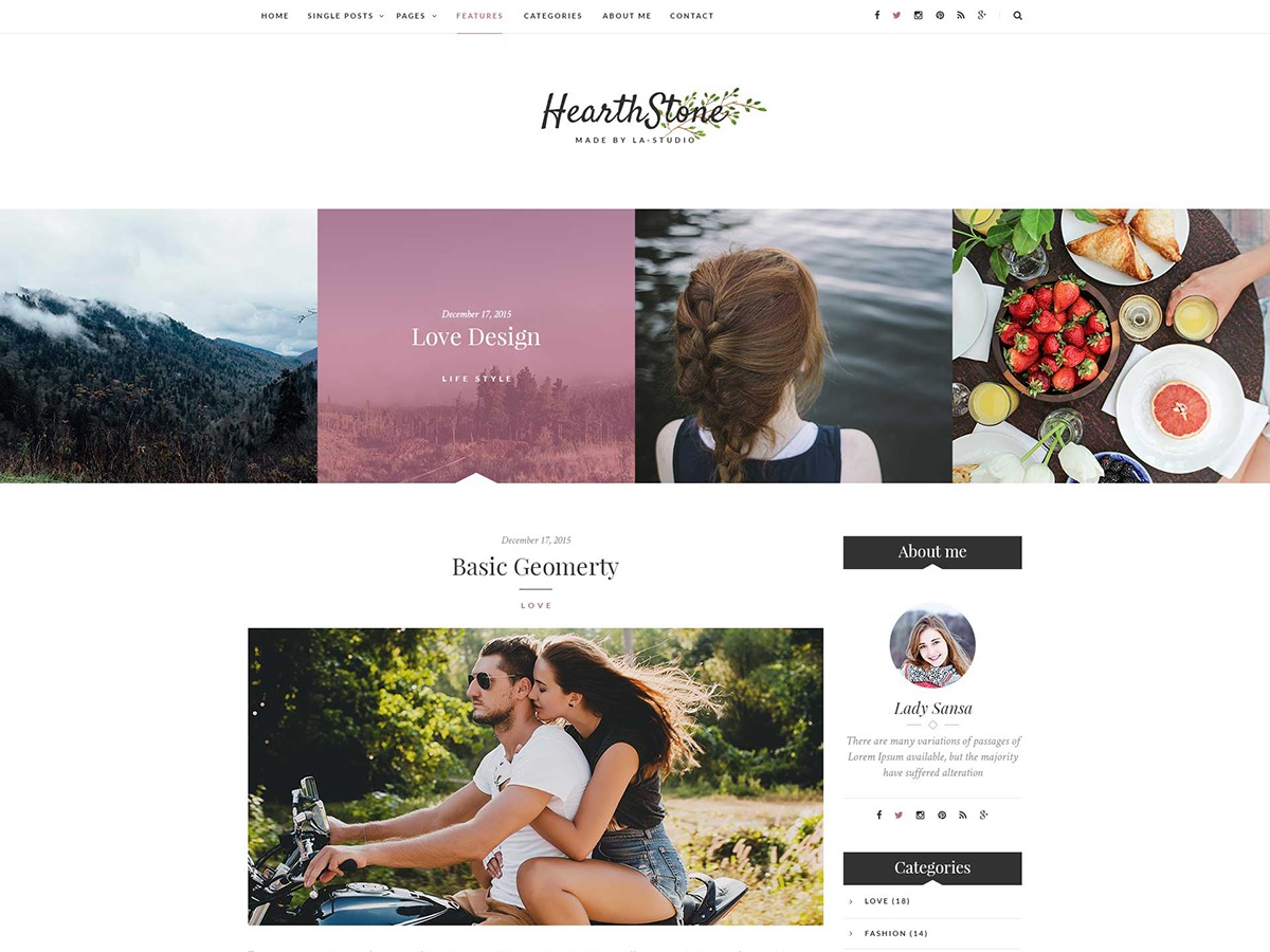 WordPress theme HearthStone
