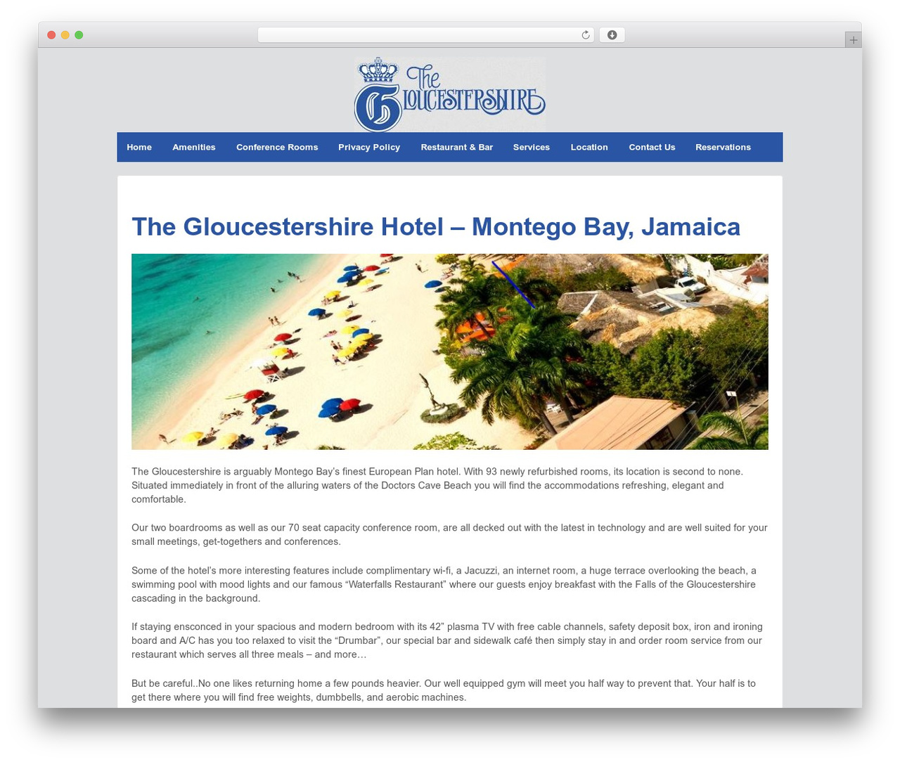 WordPress theme Responsive Pro - thegloucestershirehotel.com