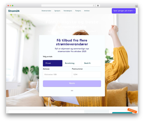 WordPress theme Start theme - xn--strm24-dya.no