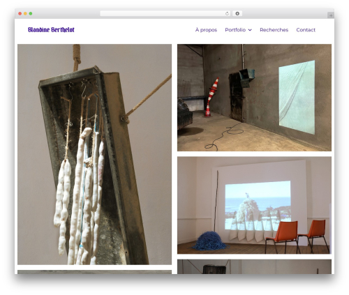 WordPress website theme Chaplin - blandineberthelot.fr