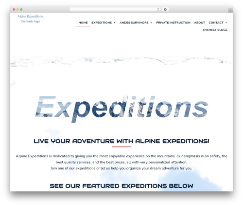 alpinecustomtheme WordPress theme - alpineexpeditions.net