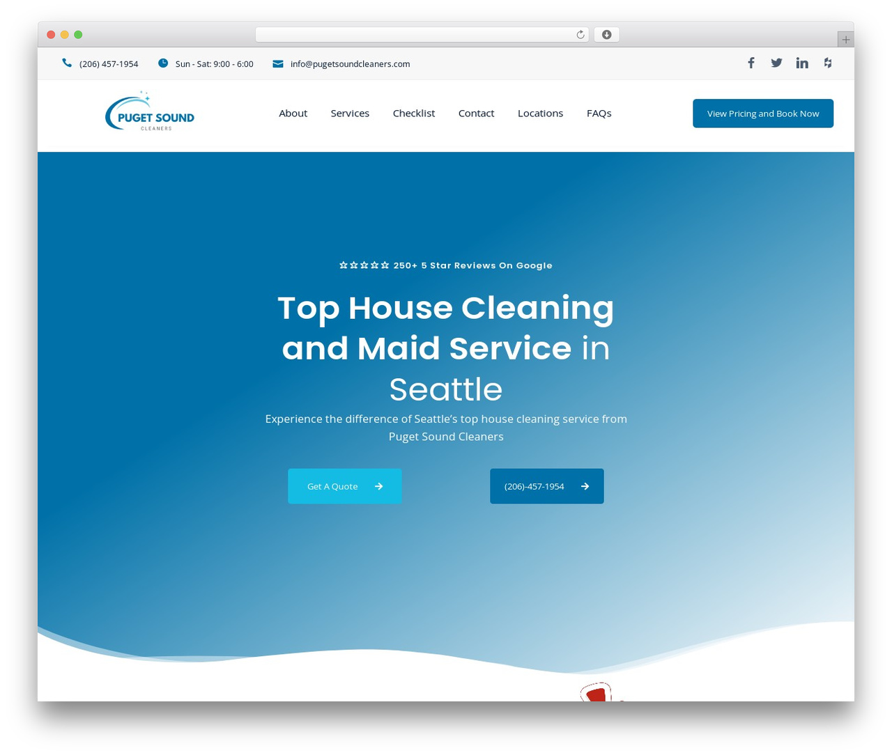 Best WordPress theme Moppers - pugetsoundcleaners.com