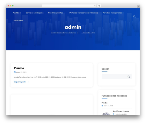Braintech WordPress website theme - alcaldiadesonsonate.gob.sv