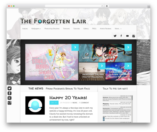 Nexus WordPress theme - theforgottenlair.com