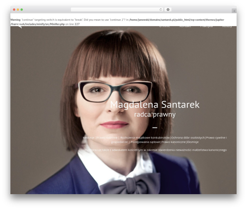 Theme WordPress Jupiter - santarek.pl