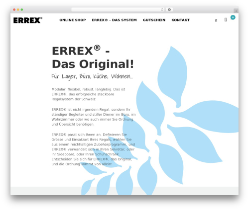WordPress theme Storefront - errex.ch