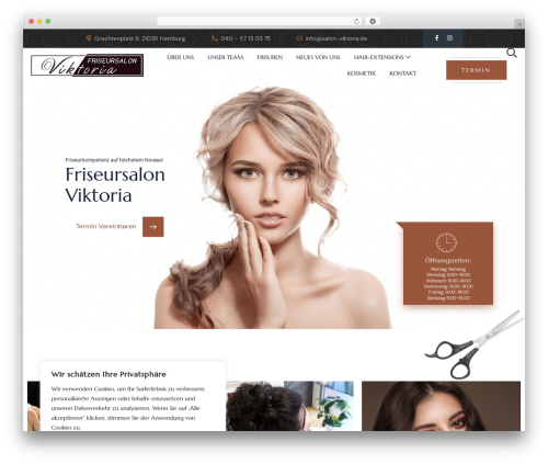 WordPress theme wellnez - salon-viktoria.de