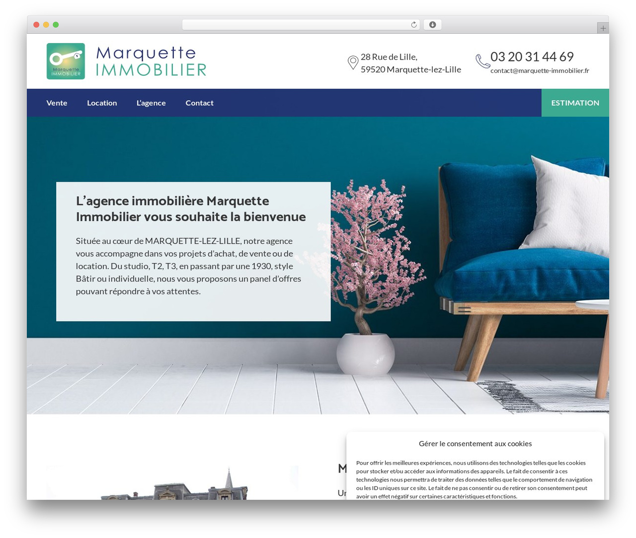 WordPress theme GeneratePress - marquette-immobilier.fr