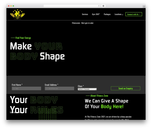 WordPress theme Mandy Technologies Theme - fitnesszonefit.in