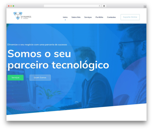 WordPress theme StartFlow - dynamis.pt