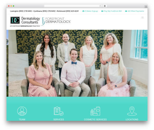 Avada WordPress theme - dermconsultants.com