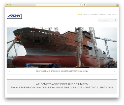 Best WordPress theme StructureKT - adkengineerings.com