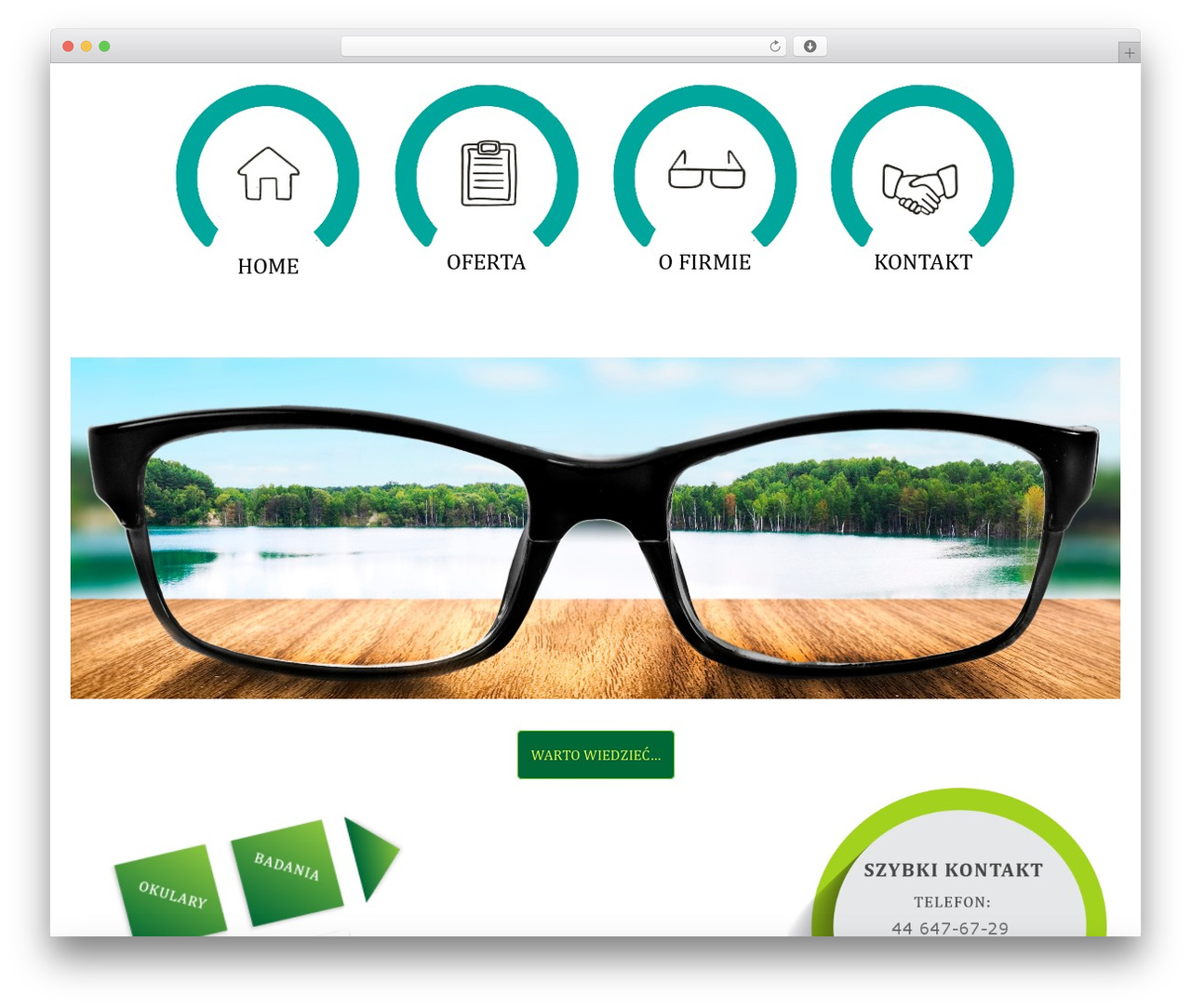 Cherry Framework WordPress theme - optykbaranowska.pl