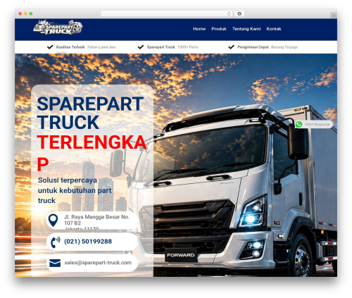 Table for divi WordPress plugin - sparepart-truck.com