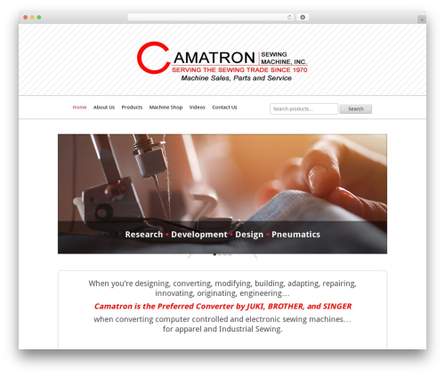 Evolution WordPress theme - camatron.com