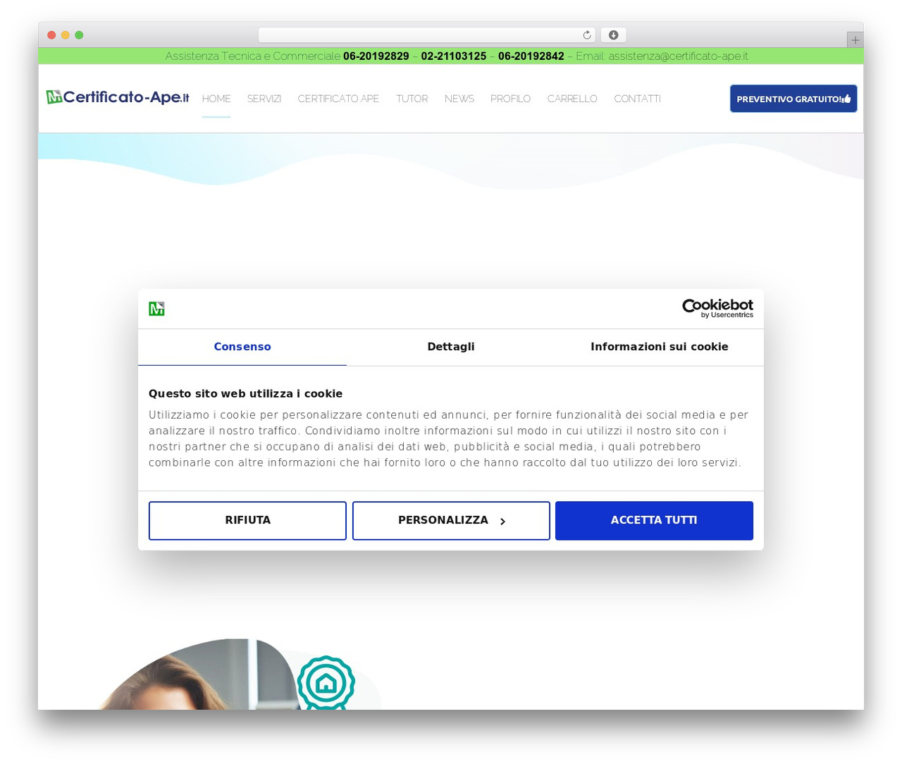 Gauch WordPress theme - www.certificato-ape.it