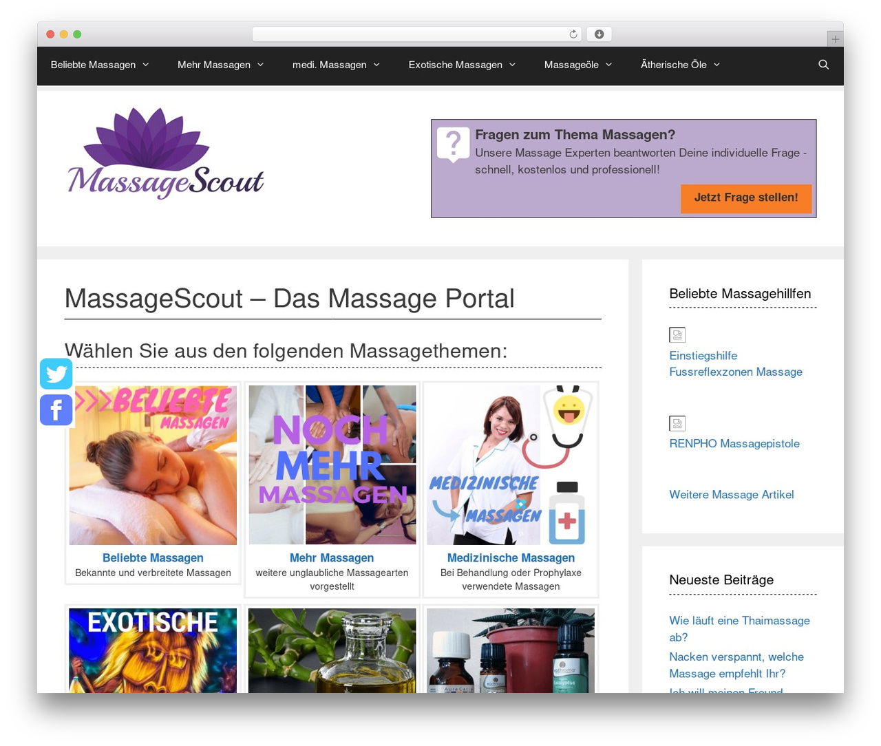 GeneratePress WordPress theme - massagescout.com